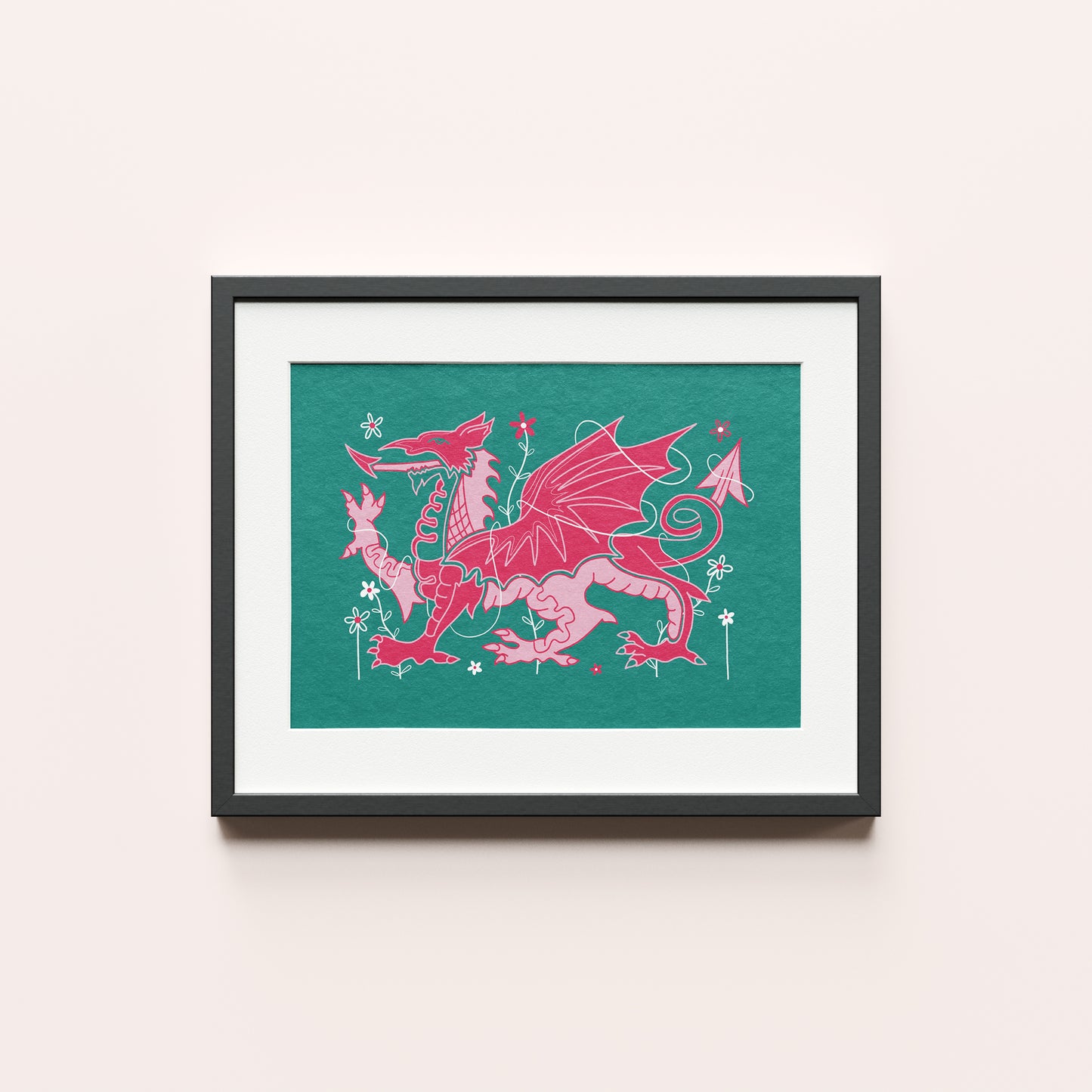 Y Ddraig / Welsh Dragon - Unframed Print